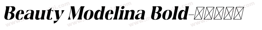 Beauty Modelina Bold字体转换